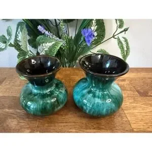 Blue Mountain | Accents | Blue Mountain Pottery Green Drip Glaze Vase ...